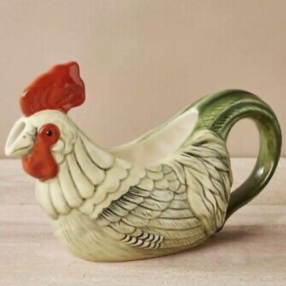 John Derian Gravy Boat 🐓 🦃 - Picture 1 of 10